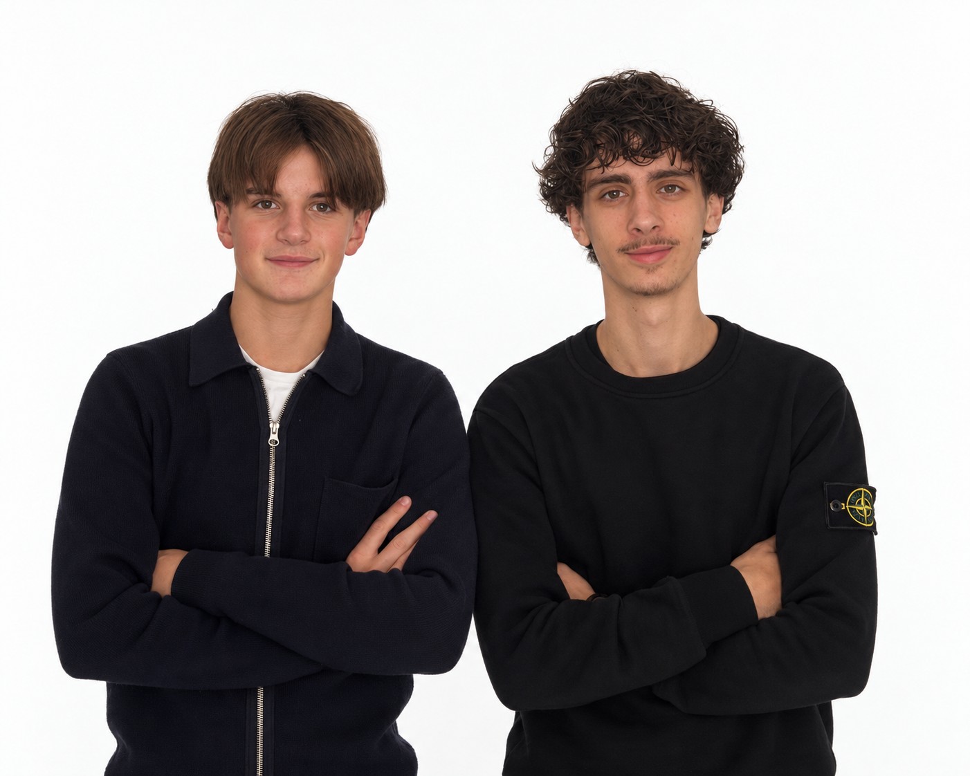 Matthieu Poirier et Ismael Lebarbier, cofondateurs de Mithic, en studio
